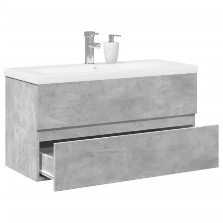Set muebles de baño 2 piezas madera contrachapada gris hormigón von , Badezimmermöbel - Ref: Foro24-3324910, Preis: 222,19 €,...