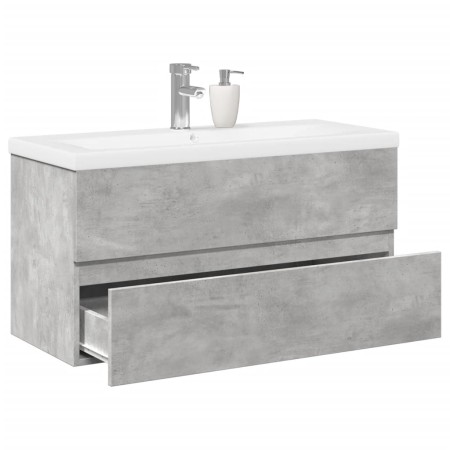 Set muebles de baño 2 piezas madera contrachapada gris hormigón von , Badezimmermöbel - Ref: Foro24-3324910, Preis: 230,82 €,...