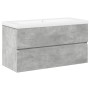 Set muebles de baño 2 piezas madera contrachapada gris hormigón von , Badezimmermöbel - Ref: Foro24-3324910, Preis: 230,82 €,...