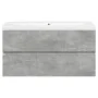 Set muebles de baño 2 piezas madera contrachapada gris hormigón von , Badezimmermöbel - Ref: Foro24-3324910, Preis: 222,19 €,...