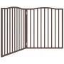 Puerta para perros plegable 2 paneles álamo marrón roble 160 cm by , Dog kennels and fences - Ref: Foro24-352234, Price: 44,8...