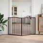 Puerta para perros plegable 2 paneles álamo marrón roble 160 cm von , Hundehütten und Zäune - Ref: Foro24-352234, Preis: 46,7...