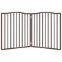 Puerta para perros plegable 2 paneles álamo marrón roble 160 cm by , Dog kennels and fences - Ref: Foro24-352234, Price: 44,8...