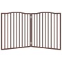 Puerta para perros plegable 2 paneles álamo marrón roble 160 cm von , Hundehütten und Zäune - Ref: Foro24-352234, Preis: 46,7...