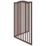 Puerta para perros plegable 2 paneles álamo marrón roble 160 cm by , Dog kennels and fences - Ref: Foro24-352234, Price: 44,8...