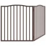 Puerta para perros plegable 2 paneles álamo marrón roble 160 cm by , Dog kennels and fences - Ref: Foro24-352234, Price: 44,8...