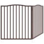 Puerta para perros plegable 2 paneles álamo marrón roble 160 cm von , Hundehütten und Zäune - Ref: Foro24-352234, Preis: 46,7...