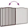 Puerta para perros plegable 2 paneles álamo marrón roble 160 cm by , Dog kennels and fences - Ref: Foro24-352234, Price: 44,8...