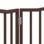 Puerta para perros plegable 2 paneles álamo marrón roble 160 cm by , Dog kennels and fences - Ref: Foro24-352234, Price: 44,8...