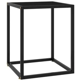 Schwarzer Couchtisch mit schwarzem Glas 40x40x50 cm von vidaXL, Couchtisch - Ref: Foro24-322908, Preis: 43,41 €, Rabatt: %