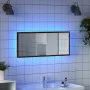 Espejo de baño LED madera ingeniería roble marrón 100x8,5x37 cm de , Tocadores de baño - Ref: Foro24-856274, Precio: 56,00 €,...