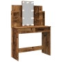 Tocador con luces LED madera envejecida 96x40x142 cm by , Bedroom Dressers - Ref: Foro24-857025, Price: 128,54 €, Discount: %