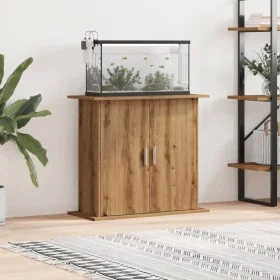 Soporte para acuario madera ingeniería roble artisan 81x36x73cm by , Aquarium supports - Ref: Foro24-857279, Price: 92,94 €, ...