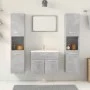 Juego muebles de baño 4 pzas madera contrachapada gris hormigón by , Bathroom furniture - Ref: Foro24-3324874, Price: 157,87 ...