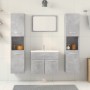 Juego muebles de baño 4 pzas madera contrachapada gris hormigón von , Badezimmermöbel - Ref: Foro24-3324874, Preis: 167,38 €,...