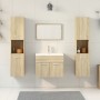 Juego de muebles de baño 4 pzas contrachapada roble Sonoma von , Badezimmermöbel - Ref: Foro24-3324999, Preis: 169,78 €, Raba...