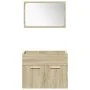 Juego de muebles de baño 4 pzas contrachapada roble Sonoma von , Badezimmermöbel - Ref: Foro24-3324999, Preis: 153,20 €, Raba...
