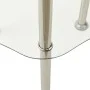 Side table 2 levels transparent tempered glass 38x38x50cm by vidaXL, Side tables - Ref: Foro24-322790, Price: 33,58 €, Discou...