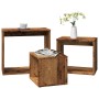 Mesas apilables 3 uds madera de ingeniería envejecida by , Side tables - Ref: Foro24-856674, Price: 61,81 €, Discount: %