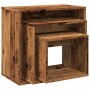 Mesas apilables 3 uds madera de ingeniería envejecida by , Side tables - Ref: Foro24-856674, Price: 61,81 €, Discount: %