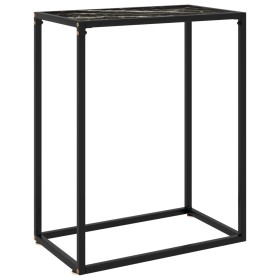 Schwarzer Konsolentisch aus gehärtetem Glas, 60 x 35 x 75 cm von vidaXL, Seitentische - Ref: Foro24-322806, Preis: 45,25 €, R...
