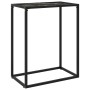 Black tempered glass console table 60x35x75 cm by vidaXL, Side tables - Ref: Foro24-322806, Price: 45,25 €, Discount: %