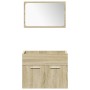 Juego de muebles de baño 5 pzas madera ingeniería roble Sonoma von , Badezimmermöbel - Ref: Foro24-3325011, Preis: 261,34 €, ...