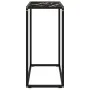 Black tempered glass console table 60x35x75 cm by vidaXL, Side tables - Ref: Foro24-322806, Price: 44,62 €, Discount: %
