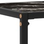 Schwarzer Konsolentisch aus gehärtetem Glas, 60 x 35 x 75 cm von vidaXL, Seitentische - Ref: Foro24-322806, Preis: 45,25 €, R...