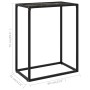 Black tempered glass console table 60x35x75 cm by vidaXL, Side tables - Ref: Foro24-322806, Price: 45,25 €, Discount: %
