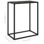 Black tempered glass console table 60x35x75 cm by vidaXL, Side tables - Ref: Foro24-322806, Price: 44,62 €, Discount: %