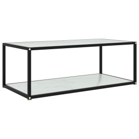 Mesa de centro vidrio templado blanco 100x50x35 cm de vidaXL, Mesas de centro - Ref: Foro24-322899, Precio: 65,97 €, Descuent...