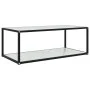 Weißer Couchtisch aus gehärtetem Glas, 100 x 50 x 35 cm von vidaXL, Couchtisch - Ref: Foro24-322899, Preis: 65,18 €, Rabatt: %