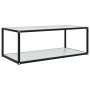 Weißer Couchtisch aus gehärtetem Glas, 100 x 50 x 35 cm von vidaXL, Couchtisch - Ref: Foro24-322899, Preis: 65,97 €, Rabatt: %
