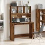 Escritorio estantes madera ingeniería envejecida 102x45x148 cm de , Escritorios - Ref: Foro24-855834, Precio: 91,94 €
