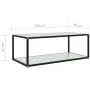 Weißer Couchtisch aus gehärtetem Glas, 100 x 50 x 35 cm von vidaXL, Couchtisch - Ref: Foro24-322899, Preis: 65,18 €, Rabatt: %