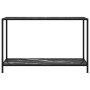 Console table black tempered glass 120x35x75 cm by vidaXL, Side tables - Ref: Foro24-322842, Price: 92,69 €, Discount: %