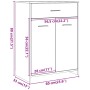 Armario de baño madera de ingeniería roble artisan 60x33x80 cm de , Muebles de baño - Ref: Foro24-856288, Precio: 80,96 €, De...