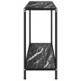 Console table black tempered glass 120x35x75 cm by vidaXL, Side tables - Ref: Foro24-322842, Price: 92,69 €, Discount: %