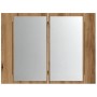 Armario con espejo y LED madera roble artisan 60x12x45 cm von , Badezimmerwaschtische - Ref: Foro24-856283, Preis: 60,26 €, R...