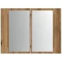 Armario con espejo y LED madera roble artisan 60x12x45 cm de , Tocadores de baño - Ref: Foro24-856283, Precio: 59,48 €, Descu...