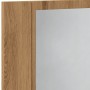 Armario con espejo y LED madera roble artisan 60x12x45 cm von , Badezimmerwaschtische - Ref: Foro24-856283, Preis: 60,26 €, R...