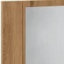 Armario con espejo y LED madera roble artisan 60x12x45 cm de , Tocadores de baño - Ref: Foro24-856283, Precio: 59,48 €, Descu...