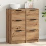 Aparadores 2 uds madera ingeniería roble artisian 30x30x70 cm by , Sideboards - Ref: Foro24-856958, Price: 121,16 €, Discount: %