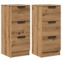 Aparadores 2 uds madera ingeniería roble artisian 30x30x70 cm by , Sideboards - Ref: Foro24-856958, Price: 121,16 €, Discount: %