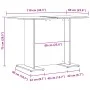 Mesa comedor madera ingeniería madera envejecida 110x60x75 cm von , Küchen- und Esstische - Ref: Foro24-855808, Preis: 72,01 ...