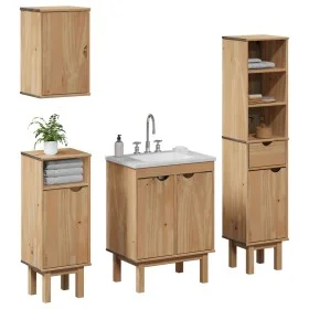 Juego de muebles de baño OTTA 4 pzas madera maciza pino von , Badezimmermöbel - Ref: Foro24-3307683, Preis: 301,53 €, Rabatt: %