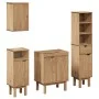 Juego de muebles de baño OTTA 4 pzas madera maciza pino de , Muebles de baño - Ref: Foro24-3307683, Precio: 300,99 €, Descuen...