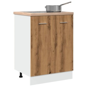 Armario inferior madera ingeniería roble artisan 60x46x81,5 cm by , Kitchen cabinets - Ref: Foro24-856075, Price: 86,31 €, Di...