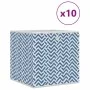 Cajas almacenaje plegables 10 uds no tejida azul 32x32x32 cm by , Storage baskets - Ref: Foro24-4018984, Price: 30,18 €, Disc...
